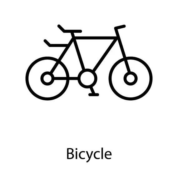 Vecteur de vélo de pédale — Image vectorielle