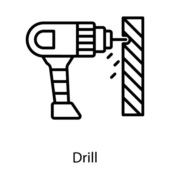 Bohrmaschinenvektor — Stockvektor