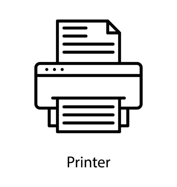 Afdrukken machine vector — Stockvector