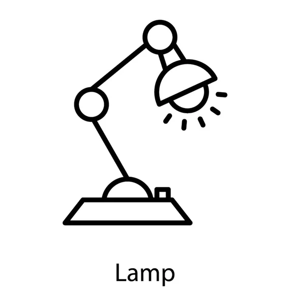 Estudo Lâmpada Vector — Vetor de Stock