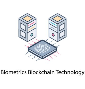 Blockchain teknolojisi vektör