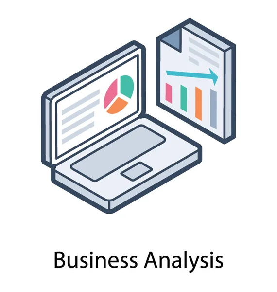 Online analýza podnikání — Stockový vektor