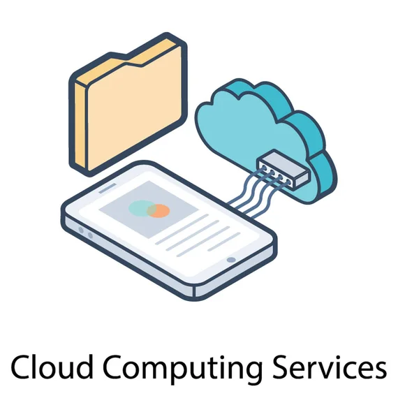 Vecteur cloud computing — Image vectorielle