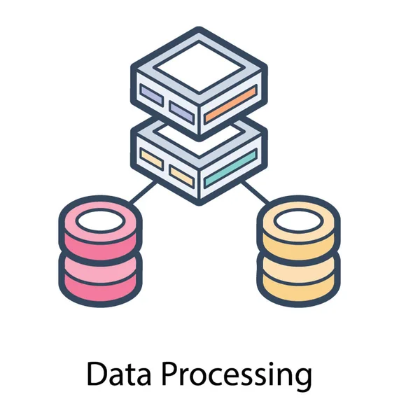 Base de datos Rack Vector — Vector de stock