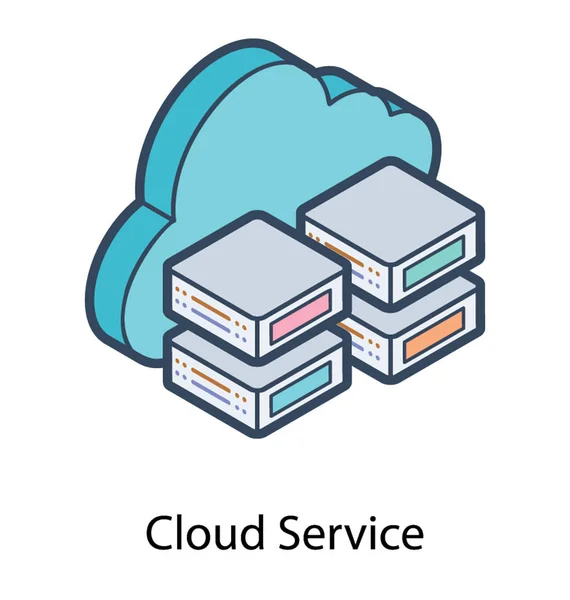 Vector de servicios en nube — Vector de stock