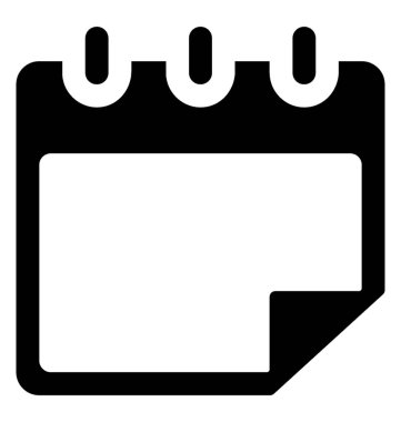 Hatırlatma takvimi vektörü