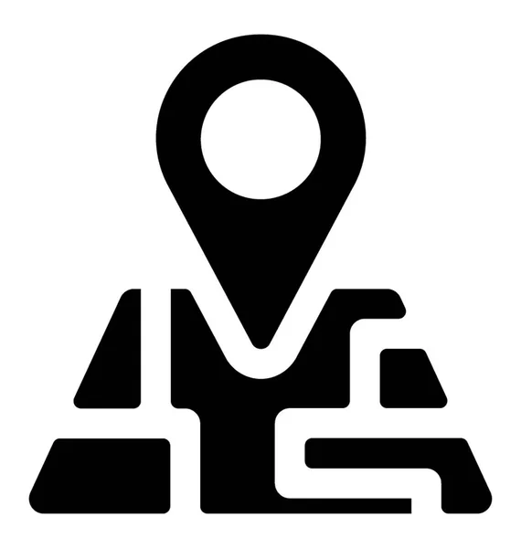 Mapa de ubicación Puntero — Archivo Imágenes Vectoriales