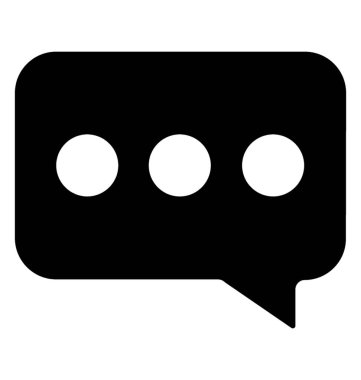 Sohbet kabarcık vektör