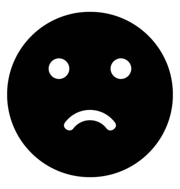 Üzgün yüz emoticon