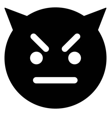 Öfkeli şeytan yüz