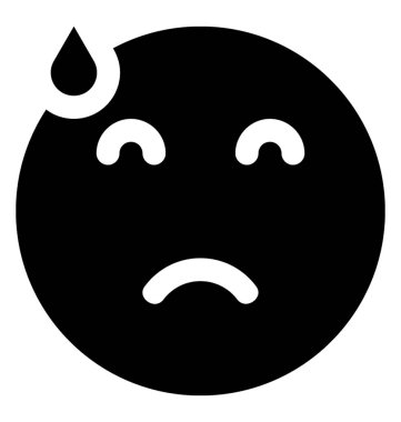 Üzgün yüz emoticon