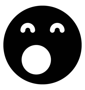 Şaşkınlık yüz emoticon