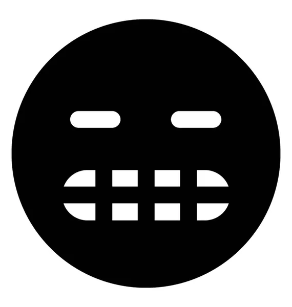 Emoticon mit grinsendem Gesicht — Stockvektor