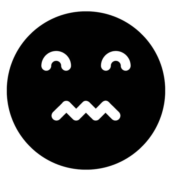 Woozy Gesicht Emoticon — Stockvektor