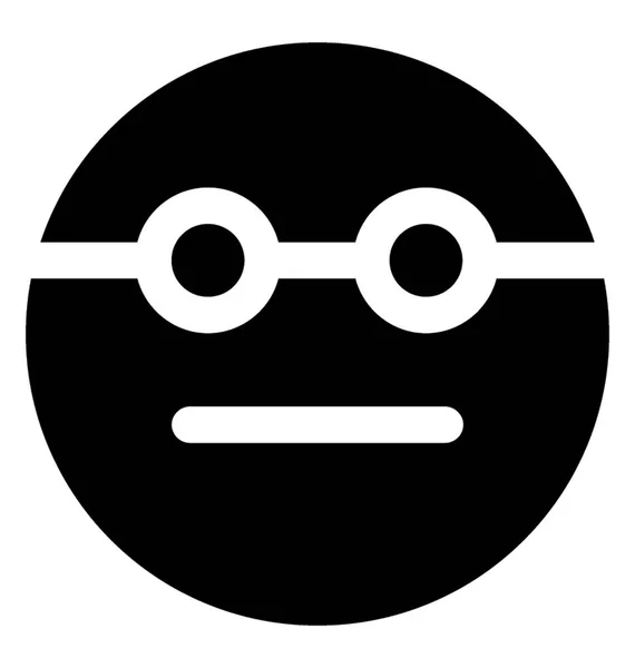 Emoticon cara de genio — Vector de stock