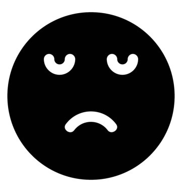 Üzgün yüz emoticon