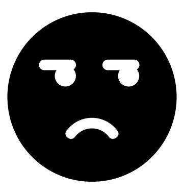 Üzgün yüz emoticon