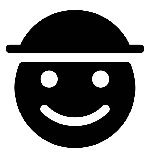 Smiley emoticon rosto — Vetor de Stock