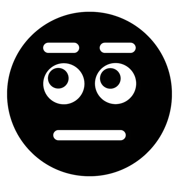 Eyes Roll Emoji — Stock Vector