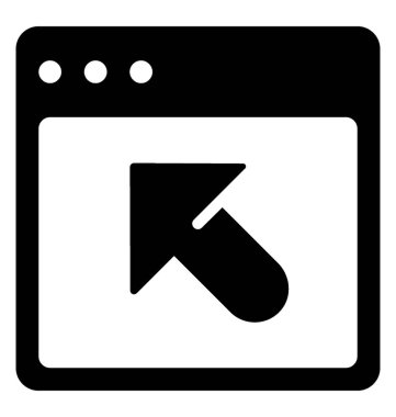 Web tıklayın vektör