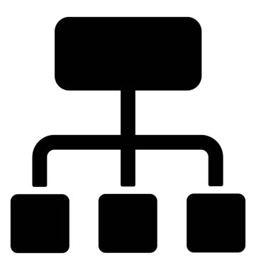 Hiyerarşi diyagramı vektörü