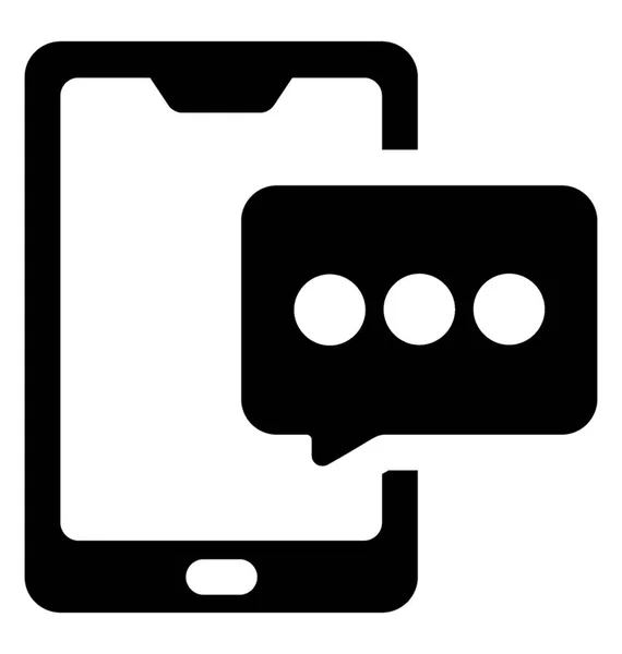 Communication par téléphone portable — Image vectorielle