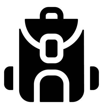 Seyahat sırt çantası vector