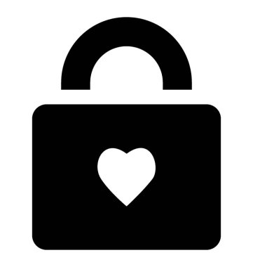Aşk kilit vektör