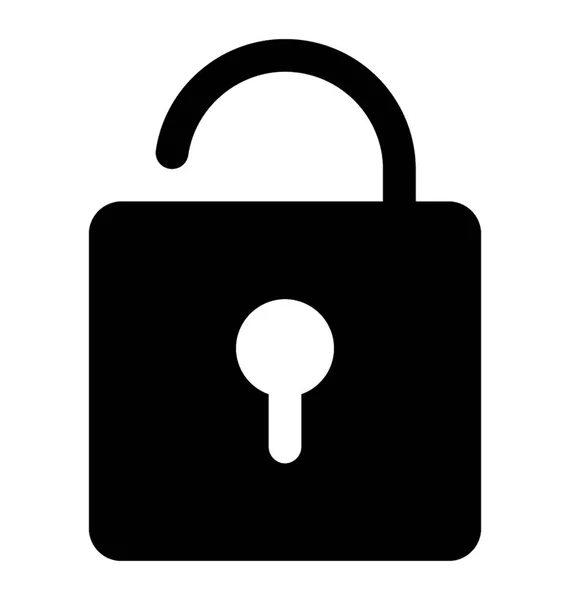 Open Padlock Vector — Stock Vector