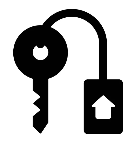 Home-Schlüsselvektor — Stockvektor