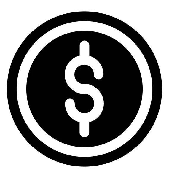 Dollar mynt symbol — Stock vektor