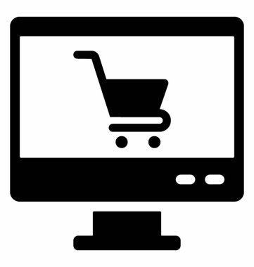 Online alışveriş vektör