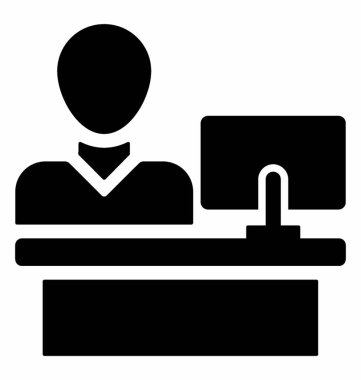 Office çalışma alanı vektörü