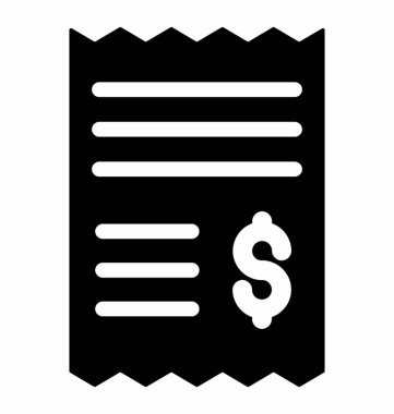 Satış makbuzu vektörü