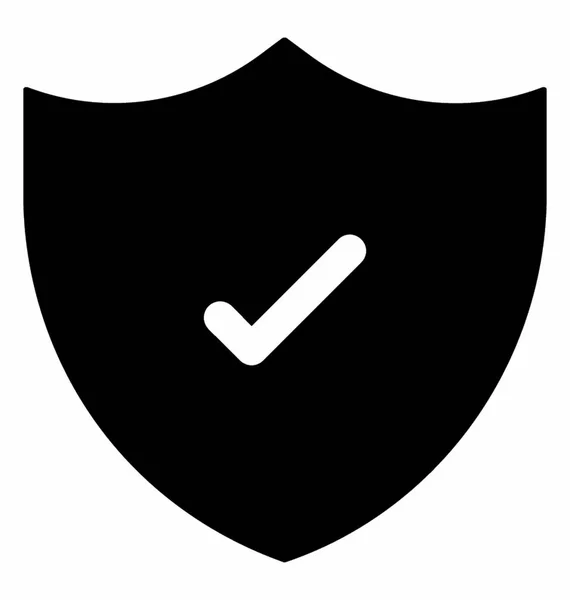 Escudo de seguridad verificado — Vector de stock