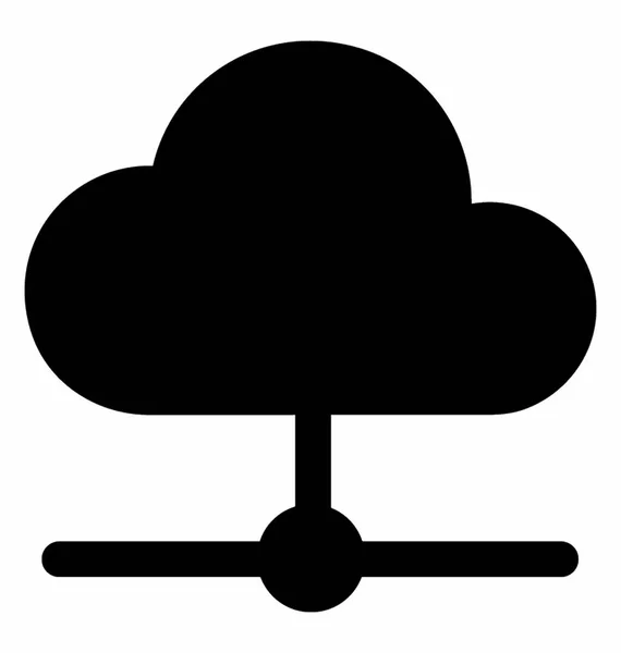 Delen van de gegevens van de wolk — Stockvector