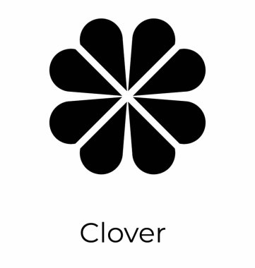 Botanik yonca vektör