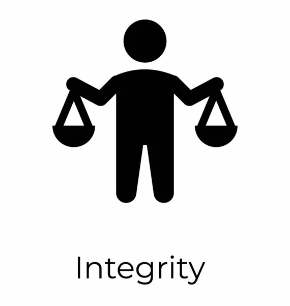 Integrity Sign Vector — Stock Vector