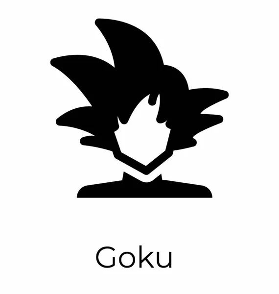 Caractère Fictionnel Goku — Image vectorielle