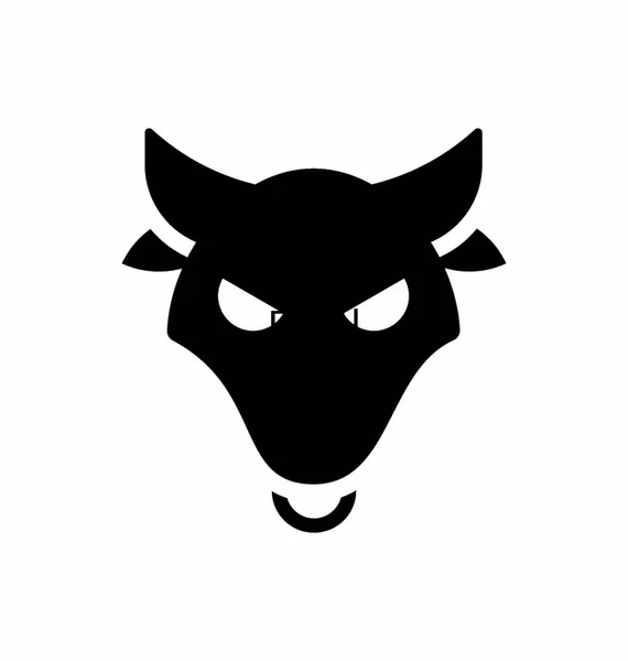 Bull Head Vector — Stock Vector