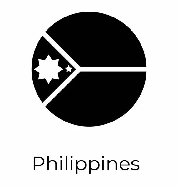 Fülöp-szigeteki zászló-szimbólum — Stock Vector