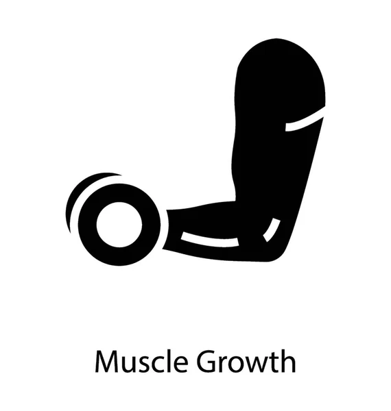 Levantamiento de pesas Biceps Vector — Vector de stock