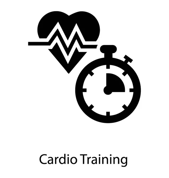 Entrenamiento cardiovascular Entrenamiento — Archivo Imágenes Vectoriales