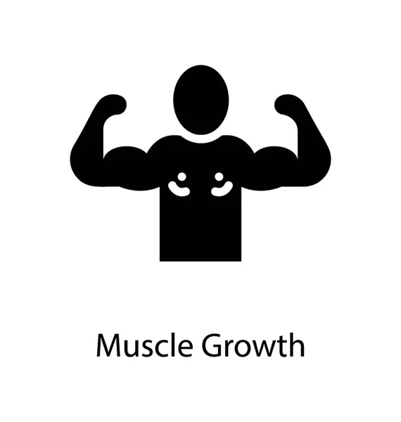 Fitness Biceps Vector — Vector de stock