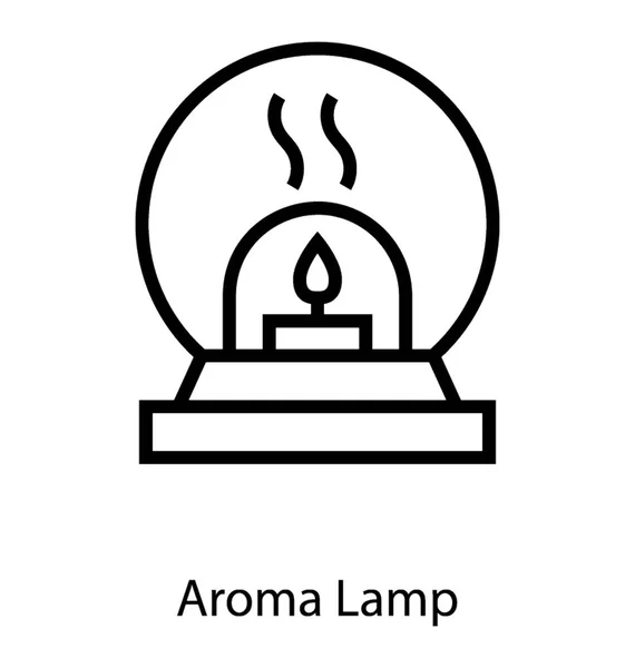 아로마 오일 램프 — 스톡 벡터