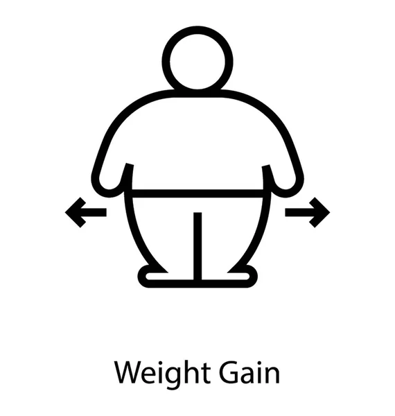 Kövér ember avatar — Stock Vector