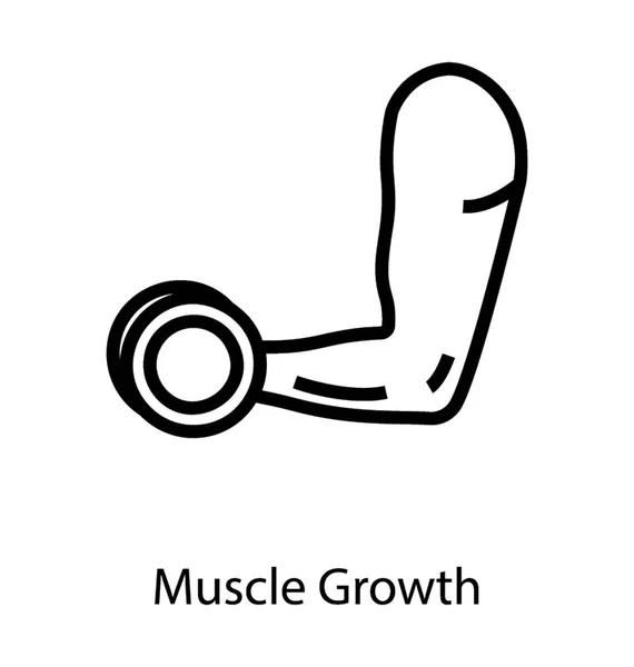 Weightlifting Biceps Vector — Stock Vector