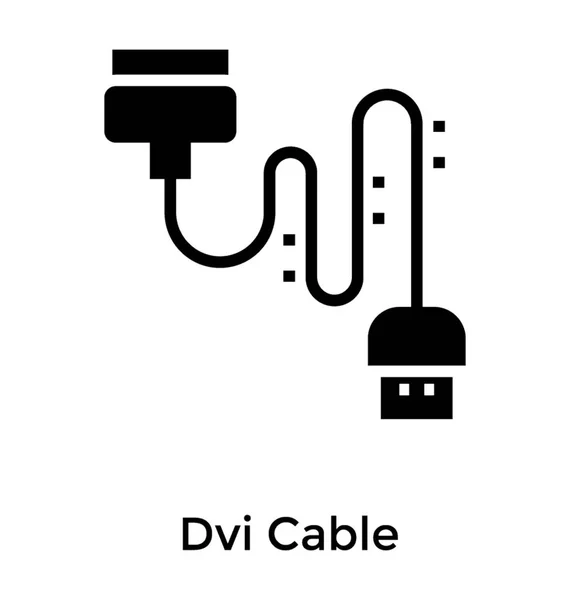 Cable Dvi Jack — Archivo Imágenes Vectoriales