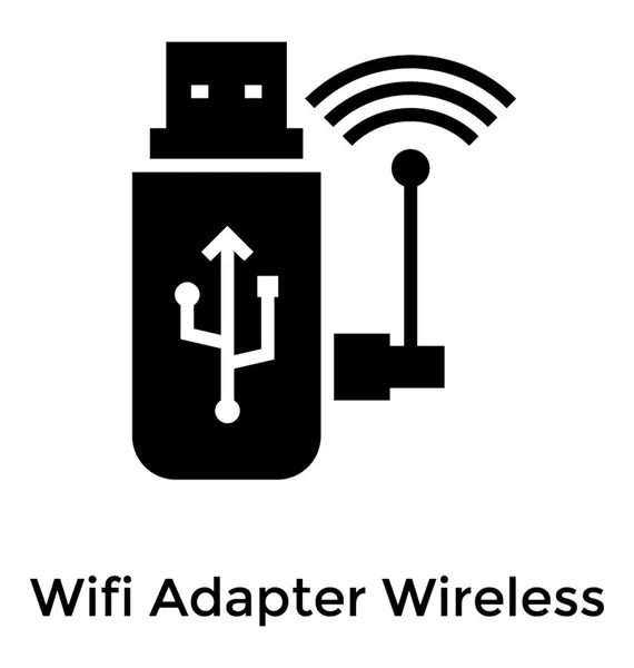 Adaptateur USB portable — Image vectorielle