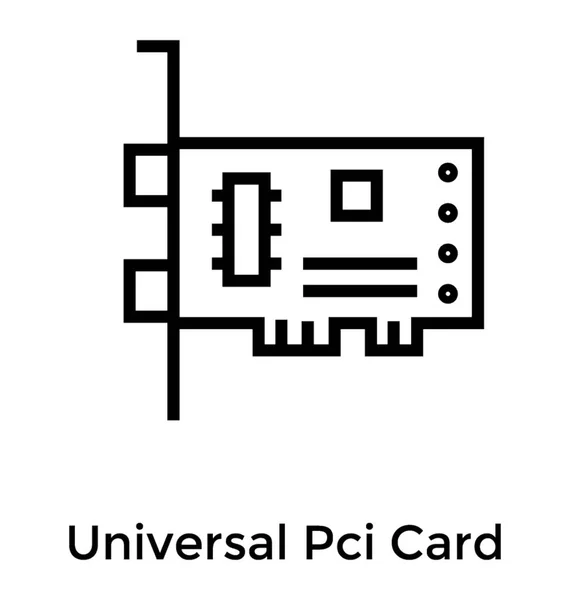 Univerzální PCI karta — Stockový vektor